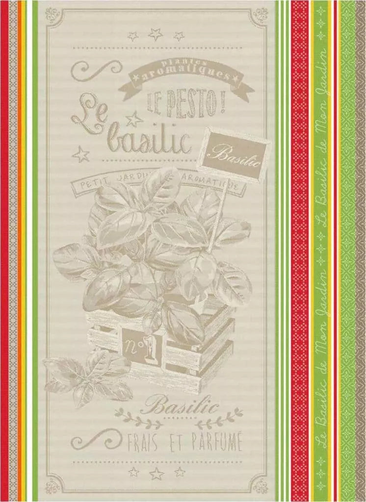 Basilic Jacquard Tea Towel
