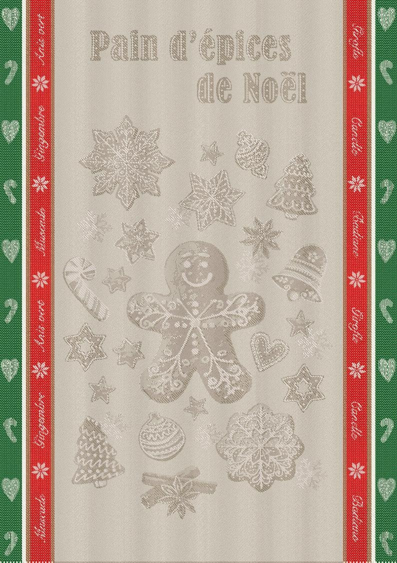 Gingerbread Jacquard Tea Towel
