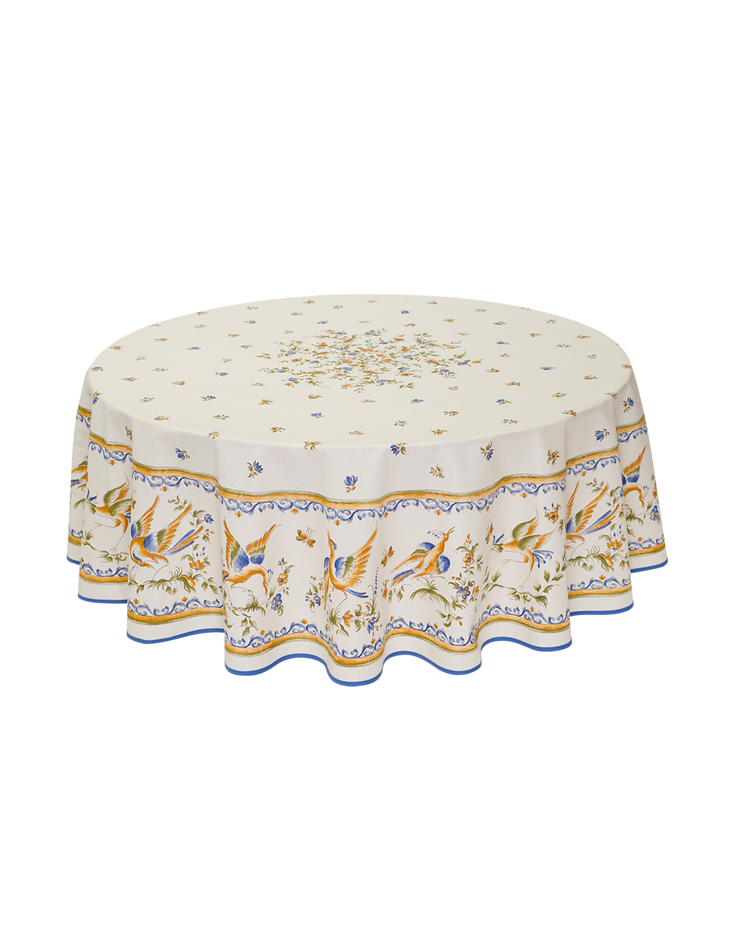 Moustiers Coated tablecloth Round 70”