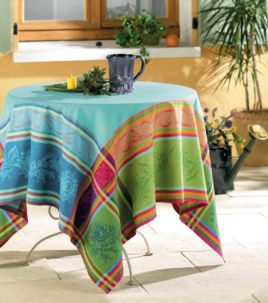 Cezanne Jacquard Tablecloth (Water-Repellent)