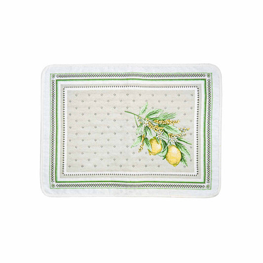 Menton Lemon French Jacquard Placemat