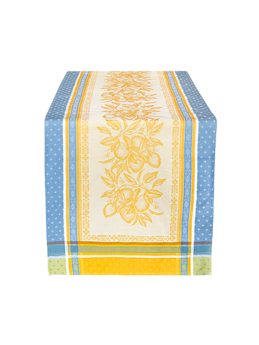 Cedrat Soleil Jacquard Table Runner (Water-Repellent)