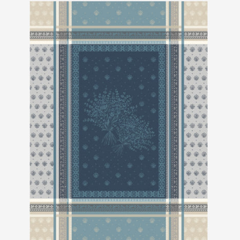 Lourmarin Lavender Blue Jacquard Tea Towel