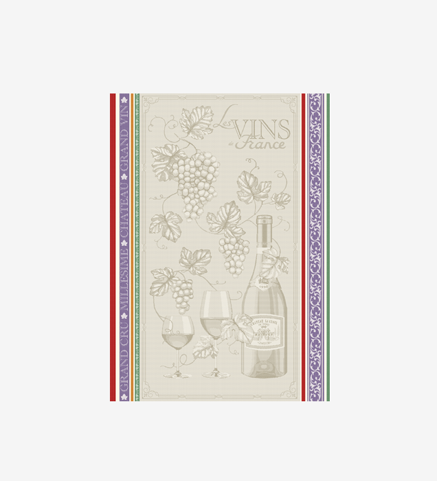 Syrah Wine Jacquard Tea Towel