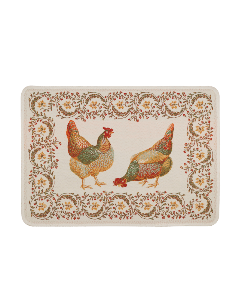 Chanteclair Chicken French Jacquard Placemat