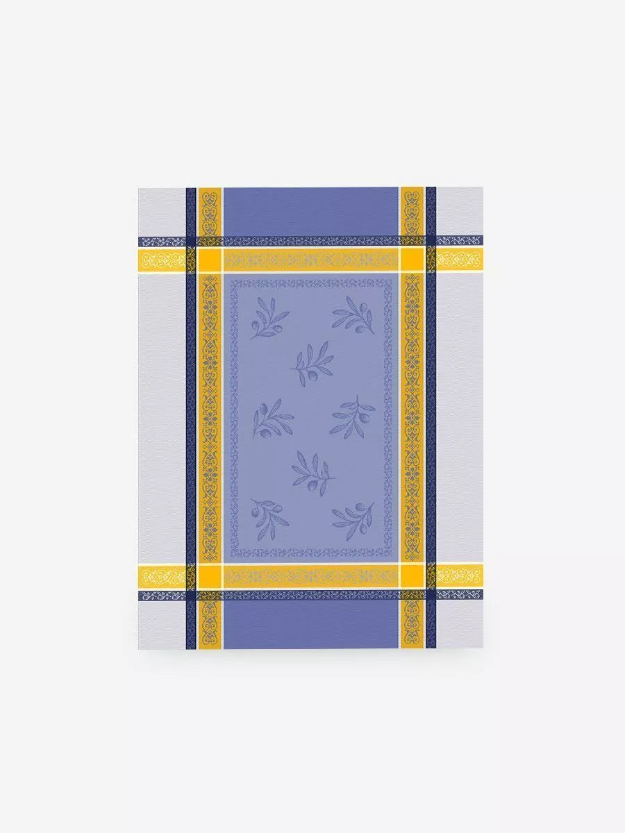 Olivia Blue/Yellow Jacquard Tea Towel