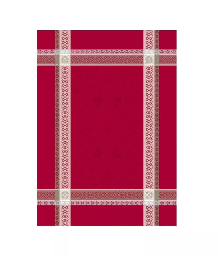 Vars Cardinal Holiday Jacquard Tea Towel