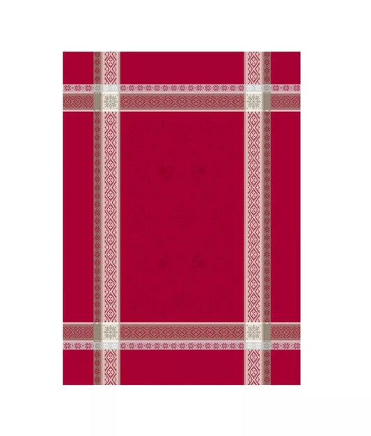 Vars Cardinal Holiday Jacquard Tea Towel