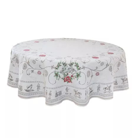 Noel French Jacquard Tablecloth Round