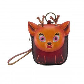 SF Leather Wristlet Handmade