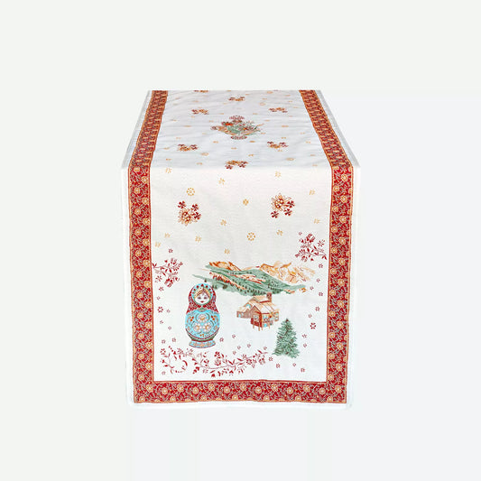 Marouchka French Jacquard Table Runner