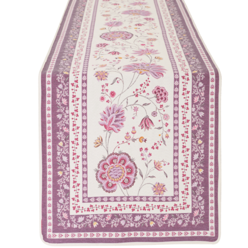 Montespan Lilac French Jacquard Table Runner