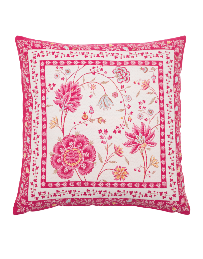 Montespan Rose French Jacquard Pillow Cover