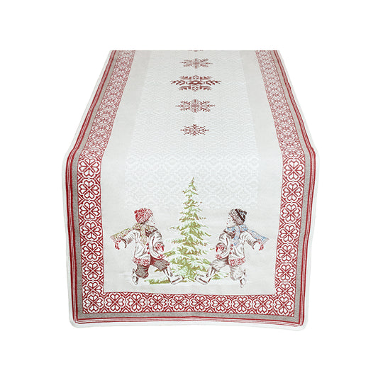 Lugeur French Jacquard Table Runner