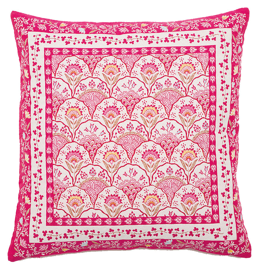 Montespan Rose French Jacquard Pillow Cover