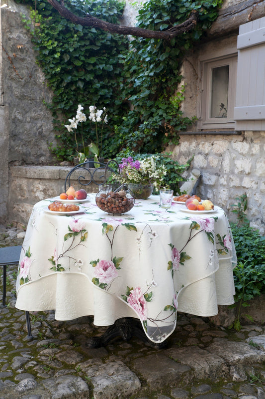 Rose Organza Tablecloth