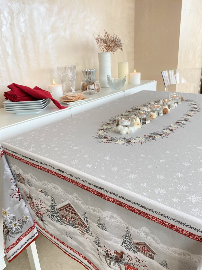 Megeve Coated Tablecloth 60” X 120”