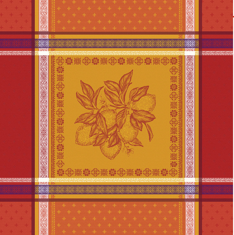 Cédrat Orange French Jacquard Napkin