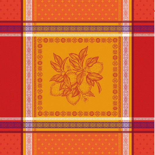 Cédrat Orange French Jacquard Napkin