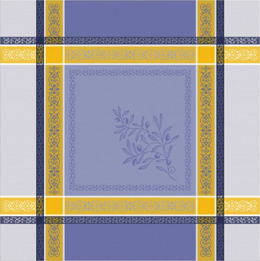 Olivia Blue yellow French Jacquard Napkin