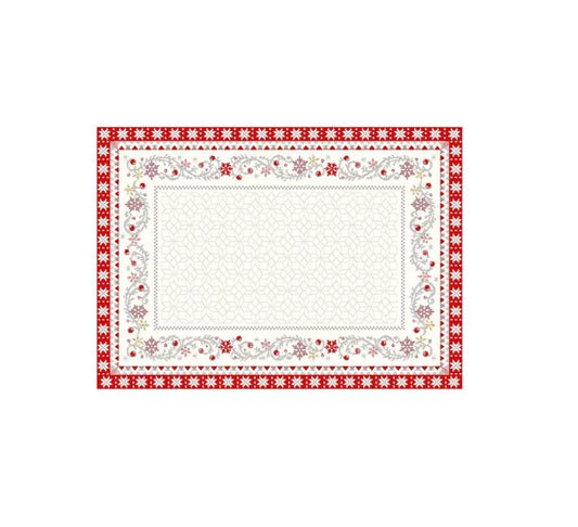 Minuit Holiday Noel French Jacquard Placemat