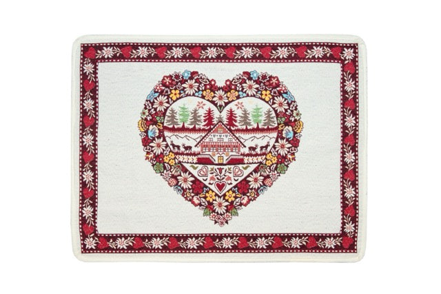 Plagne Winter Holiday French Jacquard Placemat