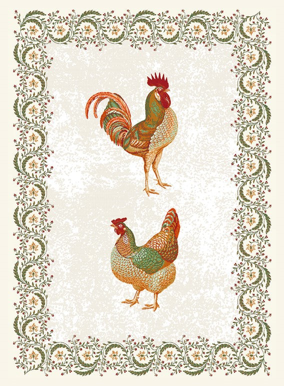 Chanteclair Chicken Tea Towel