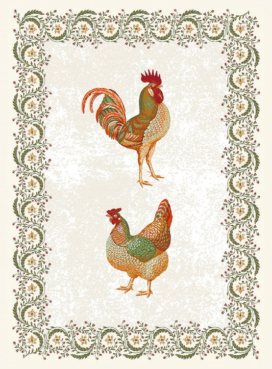 Chanteclair Chicken Tea Towel