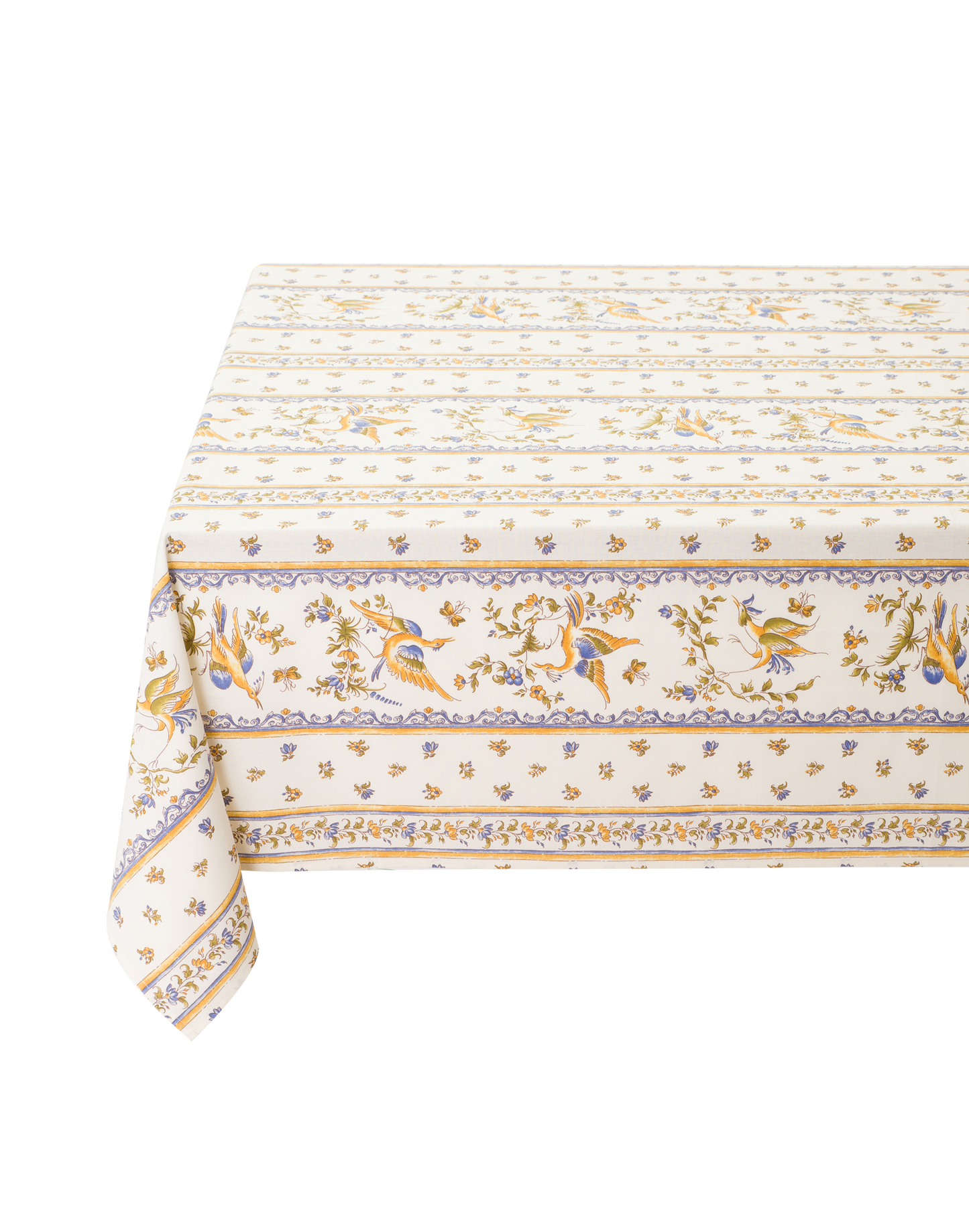 Moustiers Coated tablecloth  60" X 78”