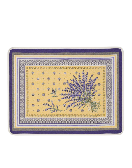 Castillon Lavender Yellow French Jacquard Placemat